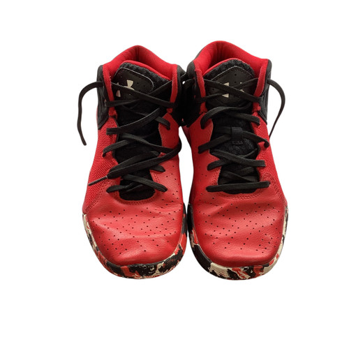 Vist Large View of Product Image Which is Used Under Armour Basketball Shoes Y Red Youth 06.0