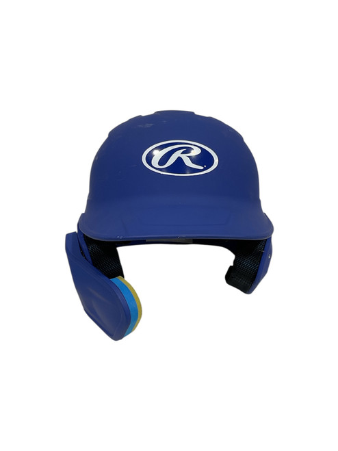 Vist Large View of Product Image Which is Used Rawlings BB HALMET Batting Helmet No Mask Royal Blue MD