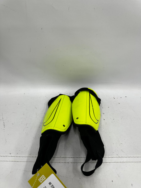 Vist Large View of Product Image Which is Used Nike Soccer Shin Guards Youth Neon Green LG