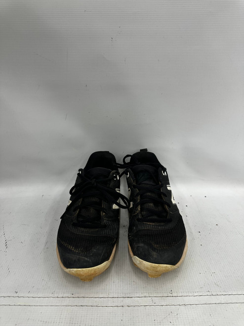 Vist Large View of Product Image Which is Used New Balance SOFTBALL CLEAT BB/SB Cleats Black And White Youth 08.0