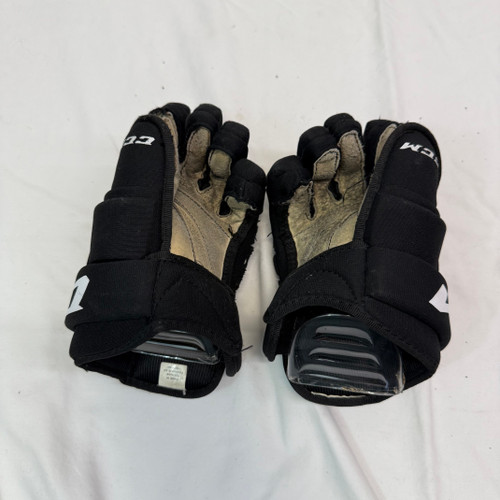Used CCM EDGE Junior Gloves Black 10" 11651-S000404140 Vist Large View of Product Image Which is Used CCM EDGE Junior Gloves Black 10"