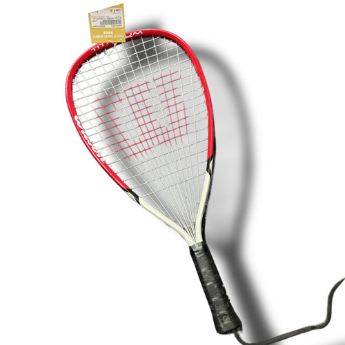 Vist Large View of Product Image Which is Used Wilson RIPPER TITANIUM Adult Racquetball Racquet Red 4"