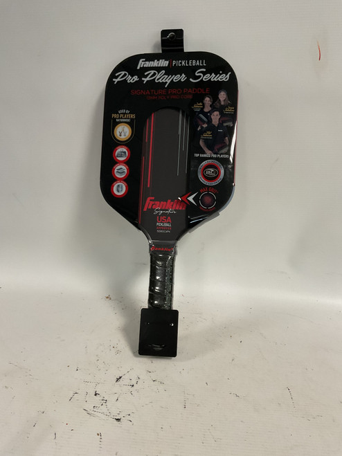 Vist Large View of Product Image Which is Used Franklin SIGNATURE PRO PADDLE Pickleball Racquet Black