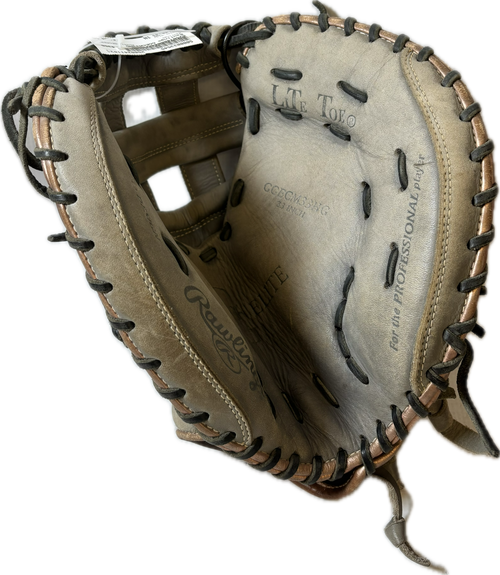 Vist Large View of Product Image Which is Used Rawlings GGECM33HG BB/SB Catchers RH Throw Grey 33"