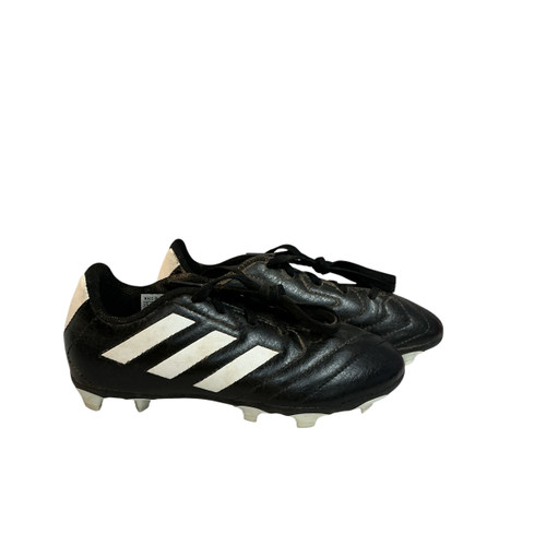 Vist Large View of Product Image Which is Used Adidas Soccer Cleats Black Youth 13.5