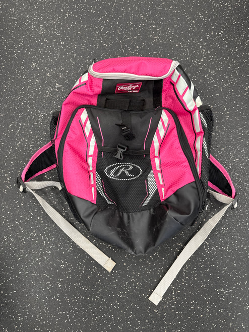 Vist Large View of Product Image Which is Used Rawlings BACKPACK BB/SB Player Backpack Pink