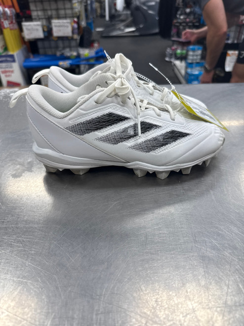 Vist Large View of Product Image Which is Used Adidas ADIZERO INSTINCT BB/SB Cleats White Junior 04.5