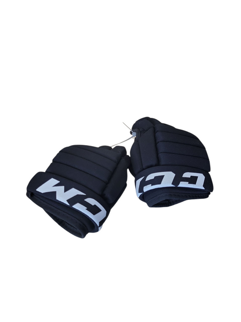 Vist Large View of Product Image Which is Used CCM LTP GLOVES Youth Gloves Black 9"