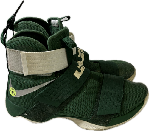 Vist Large View of Product Image Which is Used Nike Basketball Shoes M Green Senior 11.5