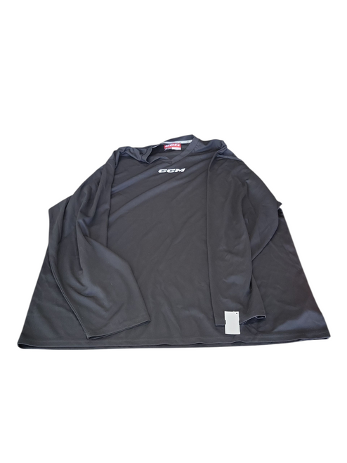 Vist Large View of Product Image Which is Used CCM Hockey Practice Jersey Black 2X