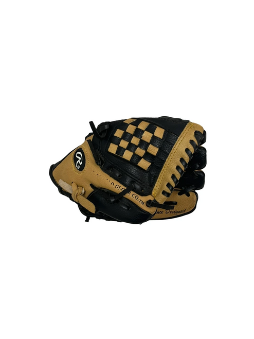 Vist Large View of Product Image Which is Used Rawlings PL109CB BB/SB Glove T-ball Tan 9"