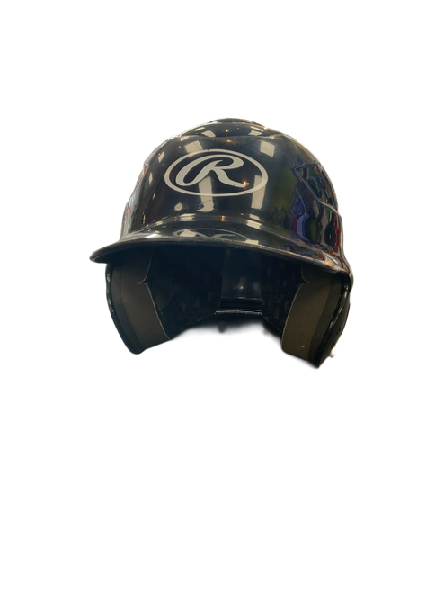 Vist Large View of Product Image Which is Used Rawlings CFTBH-R1 Batting Helmet No Mask Black MD