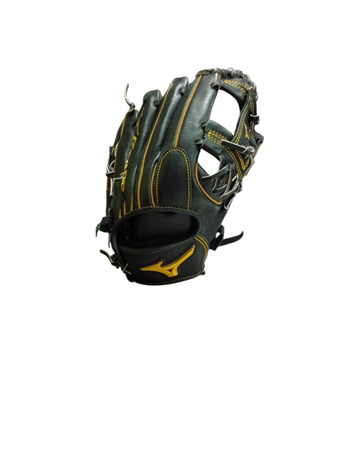 Vist Large View of Product Image Which is Used Mizuno GMP2BK 600S BB/SB Glove RH Throw Black 11 3/4"