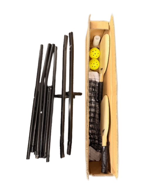 Vist Large View of Product Image Which is Used Franklin PICKLEBALL 1/2 COURT STARTER SET Pickleball Nets