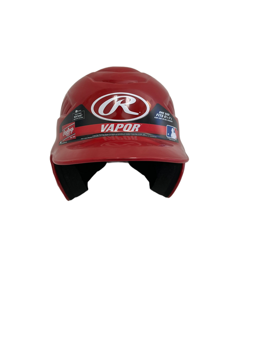 Vist Large View of Product Image Which is Used Rawlings RCFH Red OSFM Batting Helmet