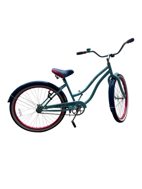 Vist Large View of Product Image Which is Used LIFE IS GOOD CRUISER Cruiser Bike Womens Carolina Blue 17-18" - MD  Frame