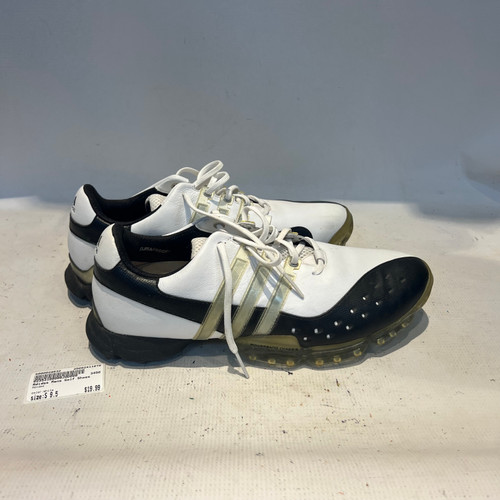 Vist Large View of Product Image Which is Used Adidas Mens Golf Shoes White Senior 9.5