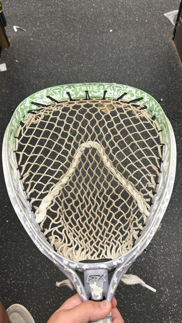 Vist Large View of Product Image Which is Used STX ECLIPSE II TRUE TEAM Mens Goalie Head Green And White