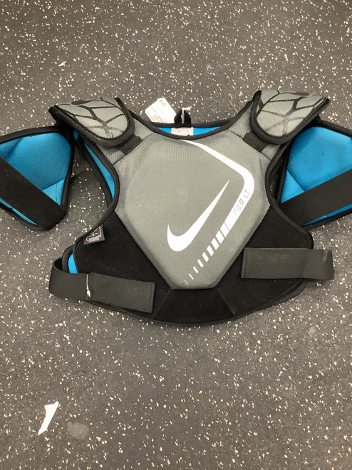 Vist Large View of Product Image Which is Used Nike VAPOR LT Lacrosse Shoulder Pads Black Youth