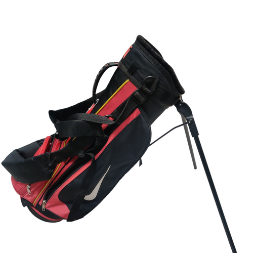 Vist Large View of Product Image Which is Used Nike GOLF STAND BAG YTH Red