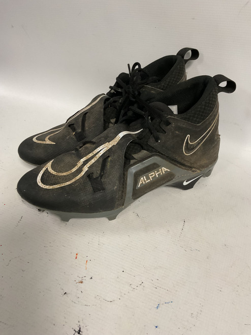 Vist Large View of Product Image Which is Used Nike ALPHA MENACE Adult FB Cleats Black Senior 11.5