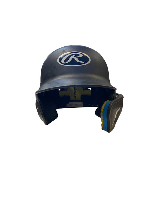 Vist Large View of Product Image Which is Used Rawlings BLACK HELMET Batting Helmet No Mask Black MD