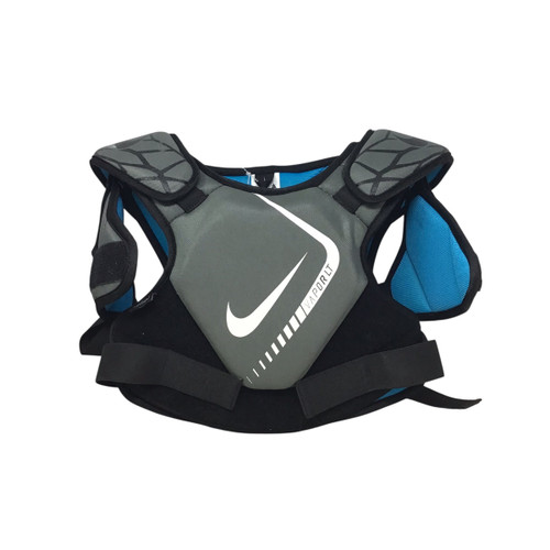 Vist Large View of Product Image Which is Used Nike VAPOR LT Lacrosse Shoulder Pads Grey LG