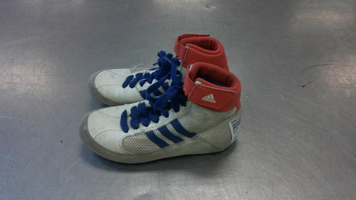 Vist Large View of Product Image Which is Used Adidas Wrestling Shoes Black Youth 11.0
