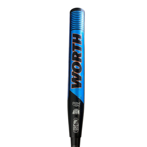 Vist Large View of Product Image Which is Used Worth 428 MACH BB/SB Slowpitch Bat 34"