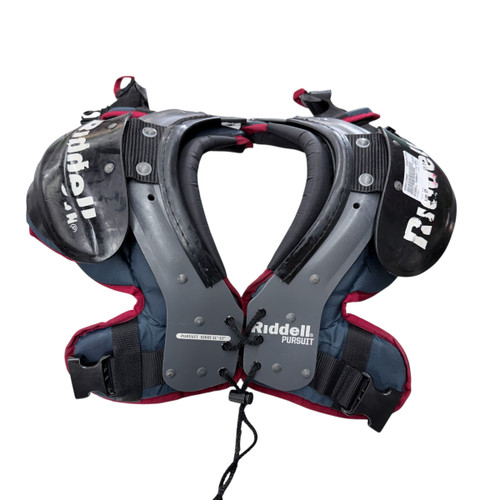 Vist Large View of Product Image Which is Used Riddell PURSUIT FB Shoulder Pads Grey SM
