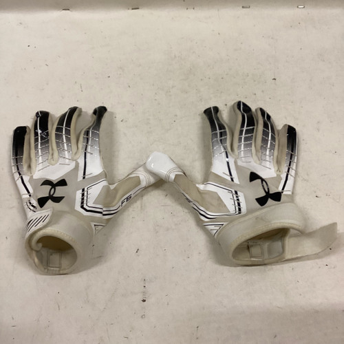 Vist Large View of Product Image Which is Used Under Armour F6 FB Gloves Black And White XL