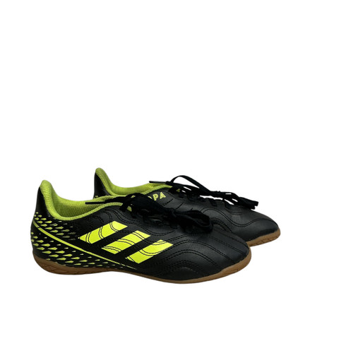 Vist Large View of Product Image Which is Used Adidas Soccer Indoor Shoes Black Junior 02.5