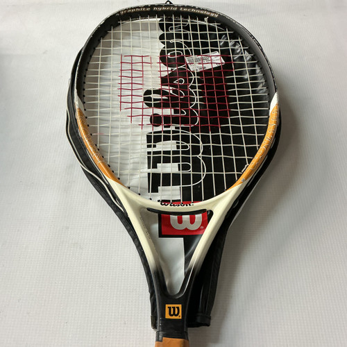 Vist Large View of Product Image Which is Used Wilson WILSON TENNIS RAQUET Junior Racquetball Racquet White Unknown