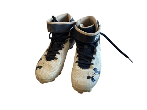 Vist Large View of Product Image Which is Used Under Armour BH BB/SB Cleats White Senior 5.5