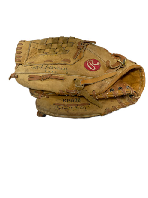 Vist Large View of Product Image Which is Used Rawlings RBG36 BB/SB Glove LH Throw Brown 12 1/2"