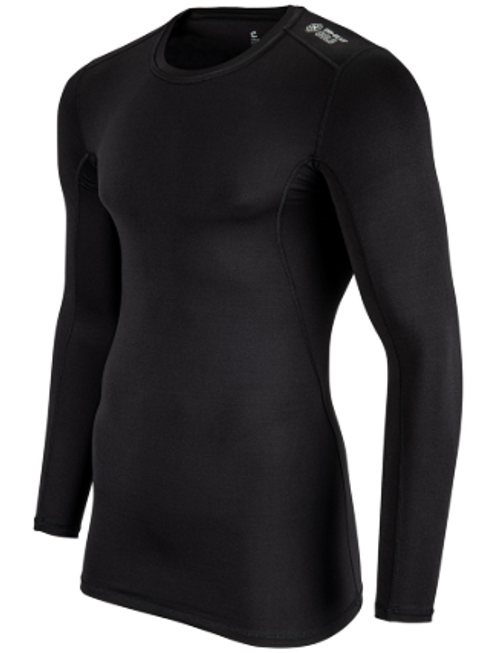 Vist Large View of Product Image Which is New COLD WEATHER COMPRESSION LONG SLEEVE CREW BLK - ADULT 2XL