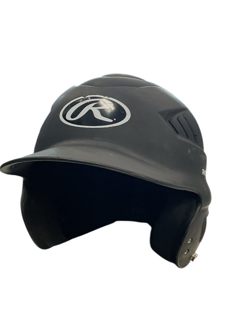Vist Large View of Product Image Which is Used Rawlings BATTING HELMET Batting Helmet No Mask Black SM