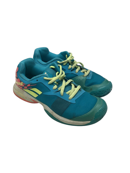 Vist Large View of Product Image Which is Used Babolat Running/X-Train Shoes Y Teal Junior 03