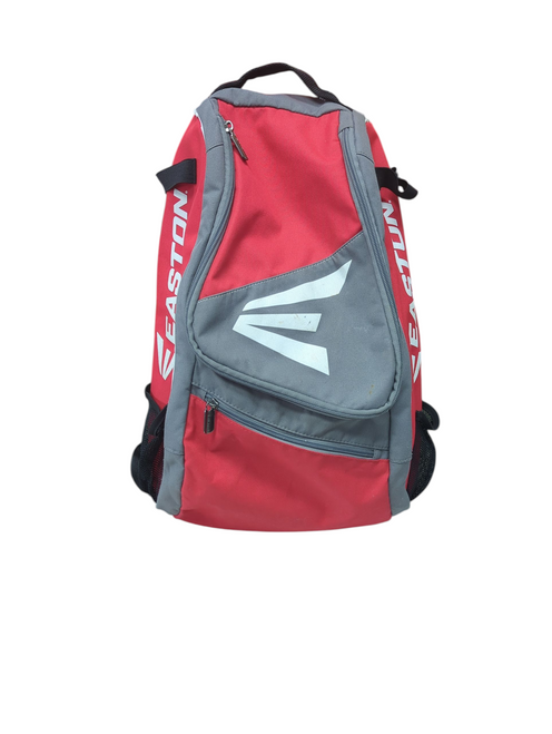 Vist Large View of Product Image Which is Used Easton BATPACK BB/SB Player Backpack Silver And Red