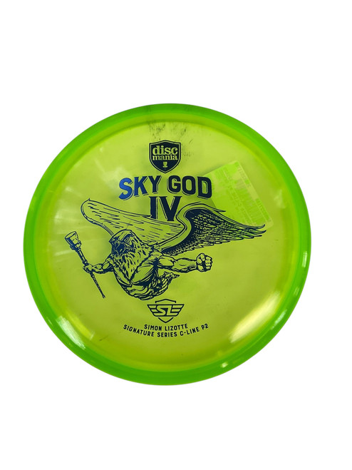 Vist Large View of Product Image Which is Used Discmania C-LINE P2 SKYGOD IV LIZOTTE Disc Golf Putter Green 175g