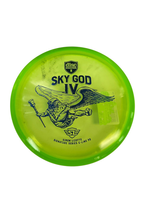 Vist Large View of Product Image Which is Used Discmania C-LINE P2 SKYGOD IV LIZOTTE Disc Golf Putter Green 174g