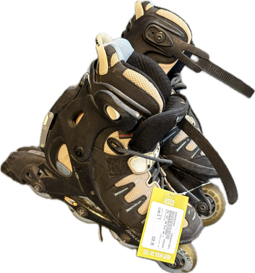 Vist Large View of Product Image Which is Used Rollerblade EVO 7W Senior Rec Fitness Skates Black Senior 7