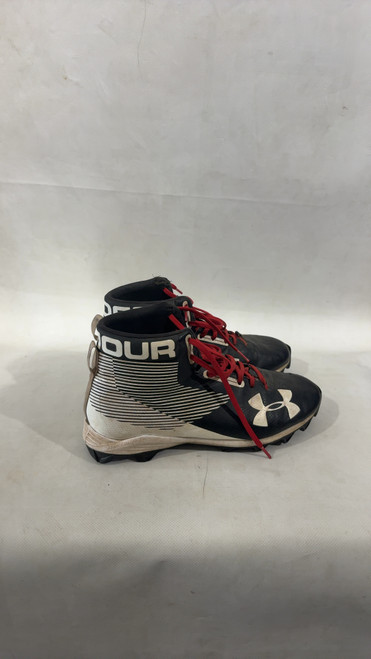 Vist Large View of Product Image Which is Used Under Armour Adult FB Cleats Black Senior 9.5