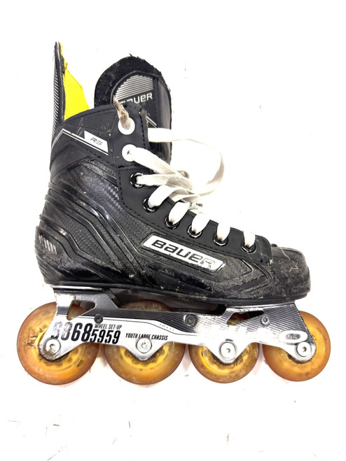 Vist Large View of Product Image Which is Used Bauer Roller Hockey Skates Black Junior 01