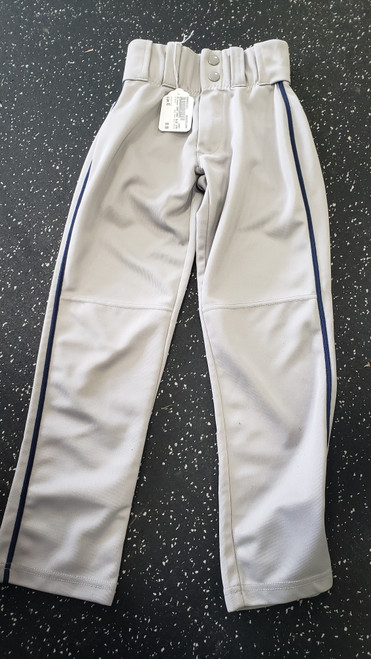Vist Large View of Product Image Which is Used Alleson GRAY PANT BLUE STRIPE BB/SB Pant Boys Grey XS