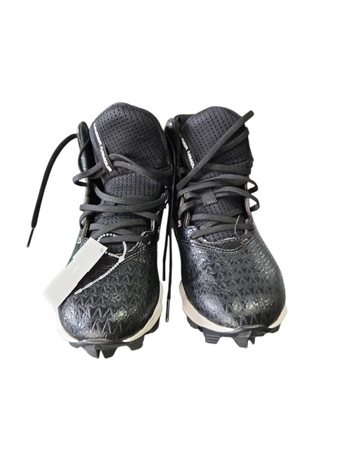 Vist Large View of Product Image Which is Used Under Armour Jr FB Cleats Black Junior 06