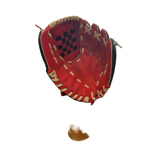 Vist Large View of Product Image Which is Adidas EASY CLOSE BB/SB Glove T-ball Black/Navy/Red 9 1/2"