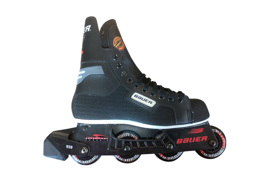 Vist Large View of Product Image Which is  Bauer RH 200 Senior Rec Fitness Skates Black Senior 9