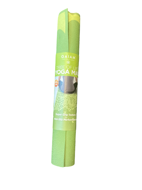 Vist Large View of Product Image Which is Gaiam Yoga Mat Green