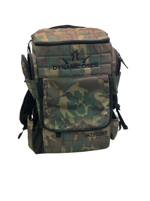 Vist Large View of Product Image Which is Used Dynamic Discs BLACK/CAMO OGIO BACKPACK Disc Golf Bag Black